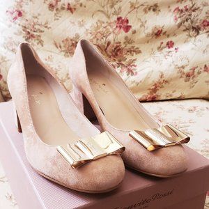 $248 size 6 (fits 6.5) never used kate spade block heel